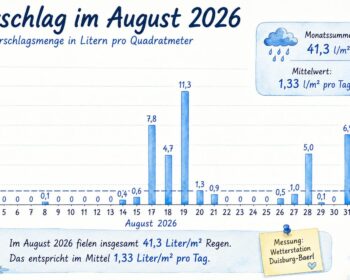 Dürre - Niederschlag August 26
